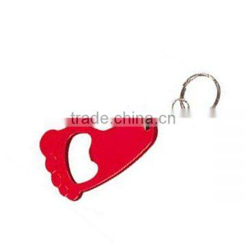 Foot shape aluminum bottle opener,can opener