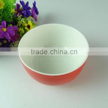 Chaozhou Supplier Stocked Red Porcelain Bowls Household Bowls for Wholesale photo-2
