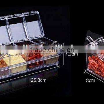 New Arrival Crystal Seal Waterproof With Spoon Condiment Seasoning Box Cruet photo-4