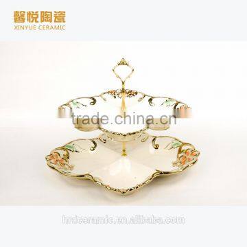High Quality Silver Electroplating Ceramic Departed Plates/dishes