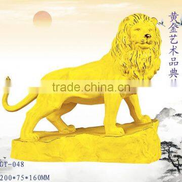 Good Quality 24k gold decorative Lion for table decoration