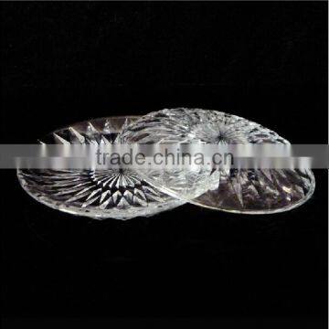 Colorful Glass Charger Plate Rack Set for Cake Pizza photo-3