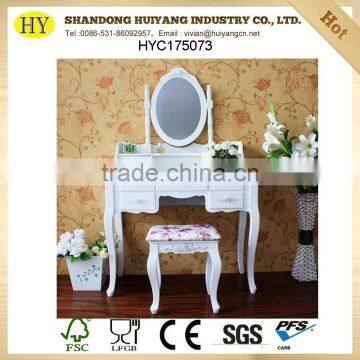 wholesale luxury wooden bedroom modern dressing table with mirror