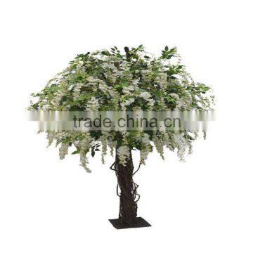 SJ201710040 China manufacturer artificial table mini pudding flower blossom tree for wedding