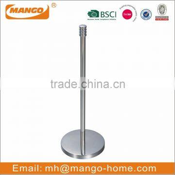 Standing stainless steel kitchen paper towel holder