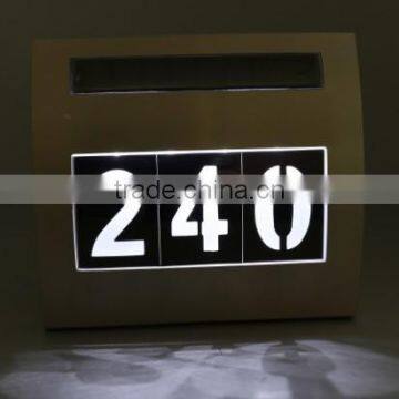 Stainless Steel Led House Number Light With Solar Light photo-3