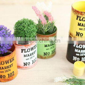 Wholesale Decorative Baby Bucket Small Metal Hanging Flower Bucket photo-3