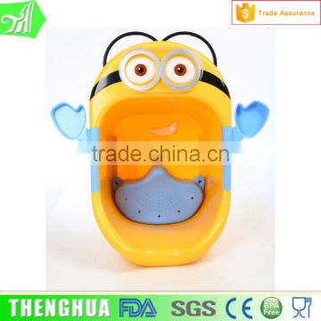 Minions Cartoon Big Size Plstic Bucket Baby Bath Tub Wholesale