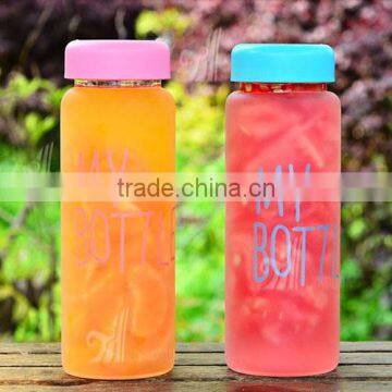 New Design sports plastic fruit infuser shaker water bottle bpa free