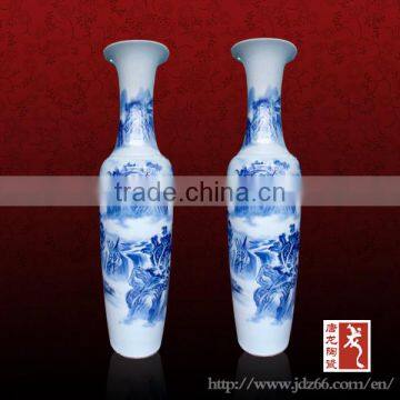 Anitque Chinese Blue and White Porcelain Vase for Home Decoration photo-3