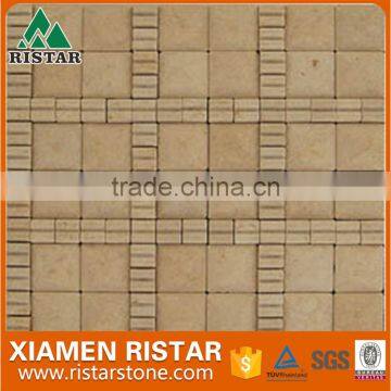 Yellow Natural Stone Marble Mosaic Tile