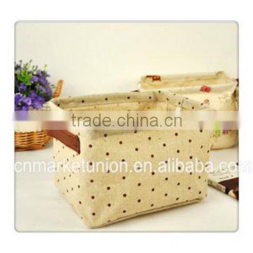 ZAKKA Cotton Waterproof Girl Desktop Clutter Storage Basket Arrangement Basket Snack Basket Storage Box photo-2