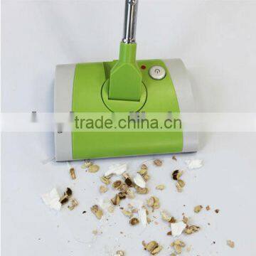 Rechargeable single wheel sweeper