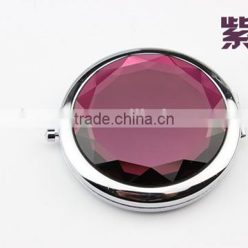 New Style Modern Round Two-Fold Cosmetic Mirror,Portable small cosmetic mirror