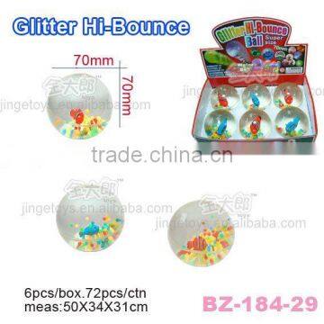 Sell Flashing glitter Bouncing Ball with Animals Toys