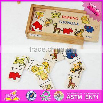2016 Hot Sale Educational Children Wooden Domino Building Blocks W15A067 photo-5