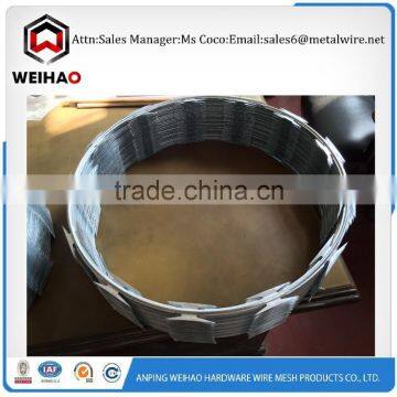 providing best price and good quality razor barbed wire/razor wire