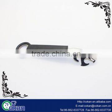 Black Plastic Antislip Handle Silver Tone Plate Bowl Dish Clip Tong photo-2