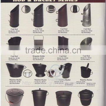 2016 Coal Bucket Powder Coated Black Metal Ash Coal Bucket photo-5
