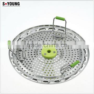 42002 Stainless Steel Foldable Vegetable Steamer Colander Filter photo-5