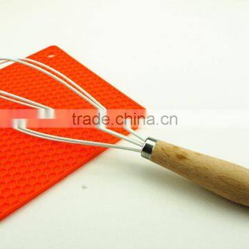 13043 Silicone Coated Whisk With Wooden Handle photo-2
