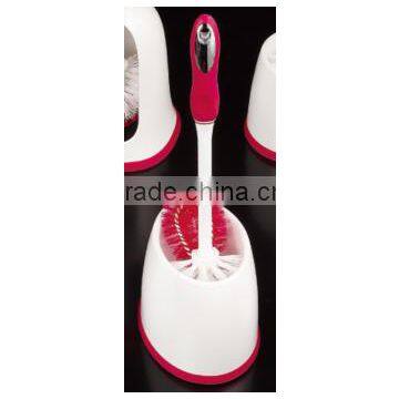 High Quality New Style Plastic Toilet Cleaning Brush With Holder Set photo-3