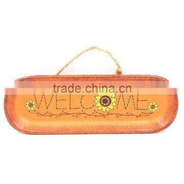 2017 Vintage Home Decor Orange Halloween Welcome Boat Antique Chinese Carved Wall Plaque photo-2