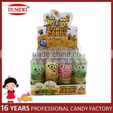 Minions Shape Bottle Fruit Rock Candy