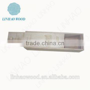 Natural & Burlywood Wooden Wine Box With Sliding Lid photo-3