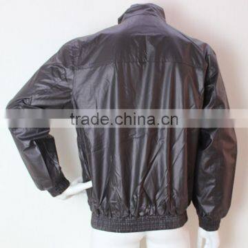 Fashion Black PU Leather Men Winter Jacket photo-2