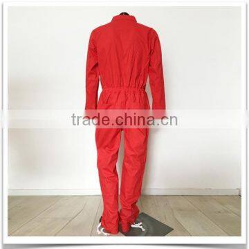 Unisex Red work coverall suit with plus size