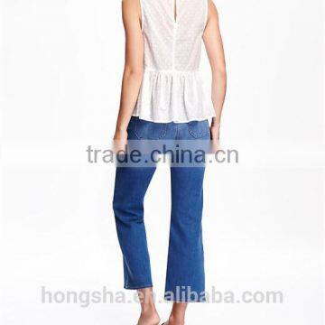 2016 Fashion Embroidered Peplum Top for Women HST8060 photo-3
