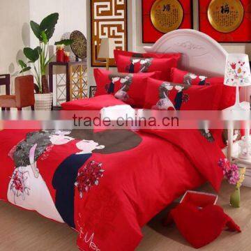Top Selling King Size Digital Printing Flat Sheet/ Flat Bed Sheet/ Bedspread photo-4