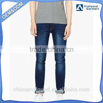 wholesale custom designer brand pictures mens roll up bottom skinny blue new style jeans pent men denim jean trousers pants men