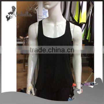 Wholesale Mens singlet bodybuilding singlet with colorful elastic