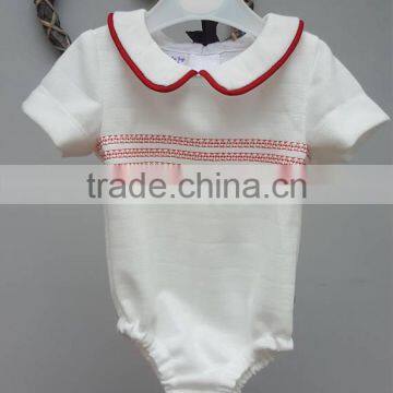 Wholesale Spanish Baby Clothes for 1year Old With Red Embroiderey photo-3