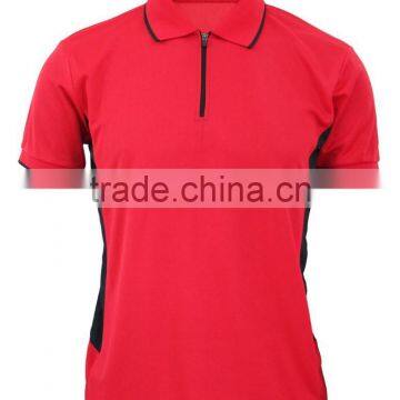 Hot Sale Fashion Unisex Polo T-Shirt With Zip photo-2