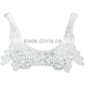 lace manufacturer machine made cotton crochet neck lace accessories for apparel