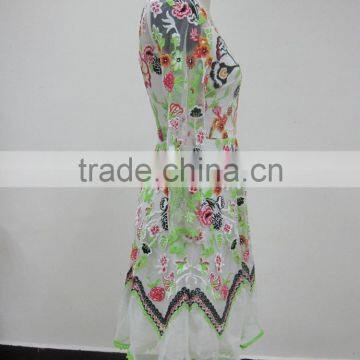 New Arrival Flower Printing Chiffon Latest Design Maxi Dress for Women SR-D9787 photo-2