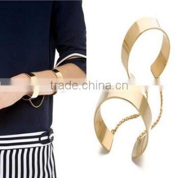 Fashion Wholesale Valentines Gift Zircon Woman Sapphire Diamond Bangle Gold Plating Bracelet photo-5