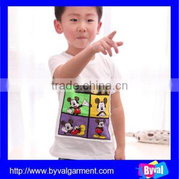 100% Cotton Printed Short Sleeve Kid's t Shirt o Neck Breathable Child's t Shirt photo-4