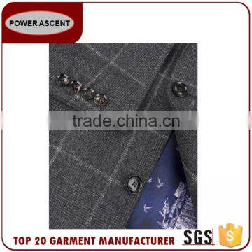 2017 Made In China Vintage Trendy Checked Suit Jacket Blazer Men Suit photo-2