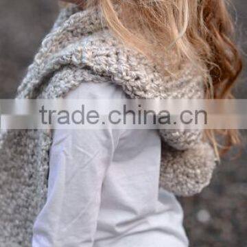 Wholesale Fashion Knit Scarf With Pockets Baby Scarf photo-4