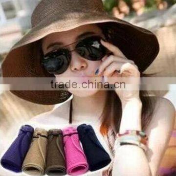 Zm40594b Summer New Model Bowknot Design Women Straw Sun Visor Hat photo-5