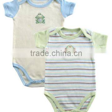 Printed Summer Wear Short Sleeve Pattern Custom Made Infant Cotton Smocked Infant Baby Clothes Wholesale Price photo-3