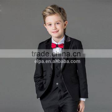 ELPA Designer 3 Piece Fashion Formal Blue Flower Kids Boys Slim Fit Suit photo-2