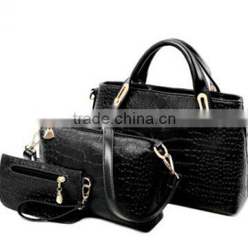 DY0061Z Fashional Snakeskin Ladies pu Bag Set 3pcs Bag Set photo-3
