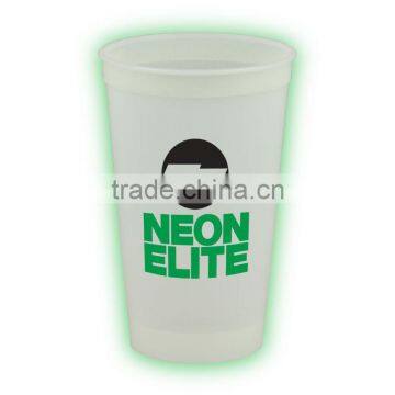 USA Made 20 oz Glow In The Dark Stadium Cup - glows in the dark, BPA-free and comes with your logo