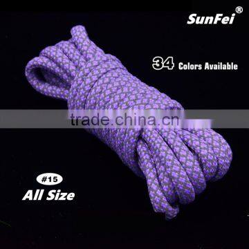 Sneaker 3M Round Reflective Replacement Vintage Shoe Laces Manufacturer With Factory Price Provide Custom Service photo-3