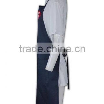 Wholesale Factory Price Navy Blue Latest Unisex Cotton Long Apron photo-2